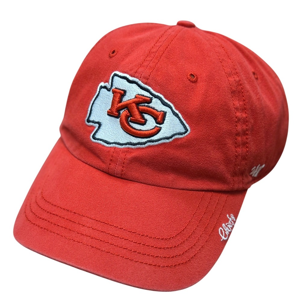 47 Brand Kansas City Chiefs Hat Womens OSFM Red NFL Baseball Cap